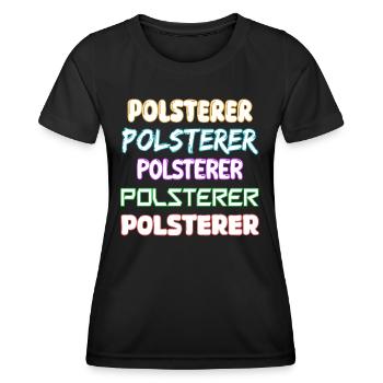 Job Upholsterer - Women's Functional T-Shirt - black - Front - AI Model Female 172 light (172cm)