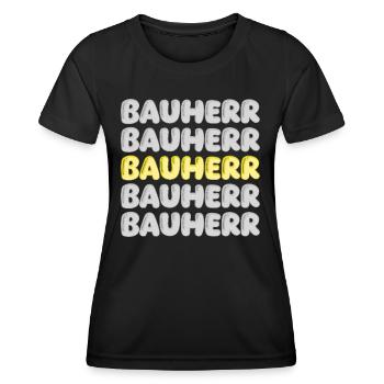 Cadeau pour constructeur - T-shirt sport Femme - noir - Devant - AI Model Female 172 light (172cm)