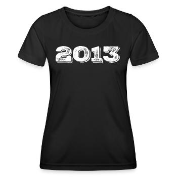 Geburtstagsgeschenk 2013 - 2013 - Frauen Funktions-T-Shirt - Schwarz - Vorne - AI Model Female 172 light (172cm)