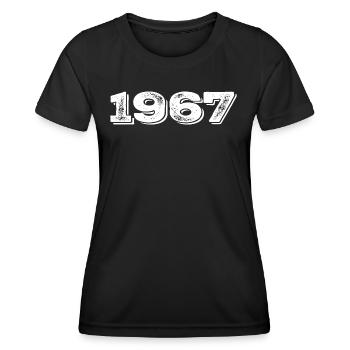 Geburtstagsgeschenk 1967 - 1967 - Frauen Funktions-T-Shirt - Schwarz - Vorne - AI Model Female 172 light (172cm)