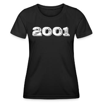 Geburtstagsgeschenk 2001 - 2001 - Frauen Funktions-T-Shirt - Schwarz - Vorne - AI Model Female 172 light (172cm)