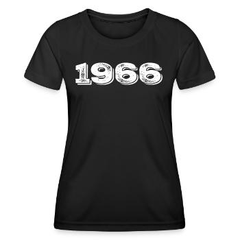 Geburtstagsgeschenk 1966 - 1966 - Frauen Funktions-T-Shirt - Schwarz - Vorne - AI Model Female 172 light (172cm)