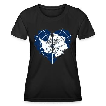 Antarctica - Women's Functional T-Shirt - black - Front - AI Model Female 172 light (172cm)
