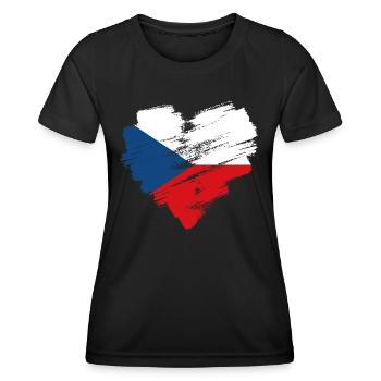 Tschechische Republik - Frauen Funktions-T-Shirt - Schwarz - Vorne - AI Model Female 172 light (172cm)