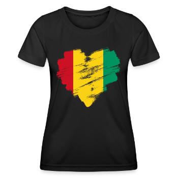 Guinea - Frauen Funktions-T-Shirt - Schwarz - Vorne - AI Model Female 172 light (172cm)