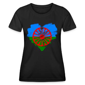Roma - Frauen Funktions-T-Shirt - Schwarz - Vorne - AI Model Female 172 light (172cm)