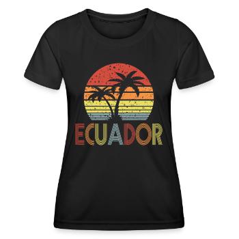Ecuador - Women's Functional T-Shirt - black - Front - AI Model Female 172 light (172cm)