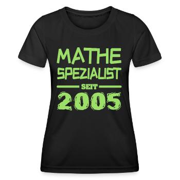 Mathe 2005 - Frauen Funktions-T-Shirt - Schwarz - Vorne - AI Model Female 172 light (172cm)