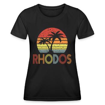 Rhodes - Women's Functional T-Shirt - black - Front - AI Model Female 172 light (172cm)