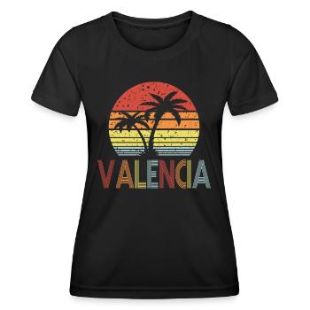 Valencia - Women's Functional T-Shirt - black - Front - AI Model Female 172 light (172cm)