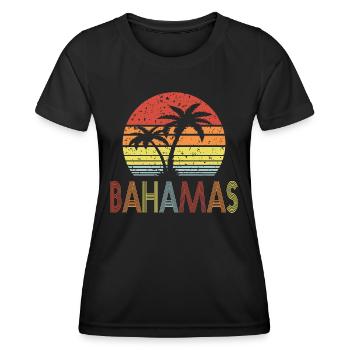 Bahamas - T-shirt sport Femme - noir - Devant - AI Model Female 172 light (172cm)