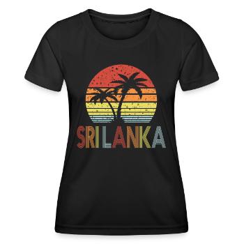 Sri Lanka - Women's Functional T-Shirt - black - Front - AI Model Female 172 light (172cm)