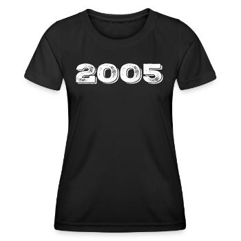 Geburtstagsgeschenk 2005 - 2005 - Frauen Funktions-T-Shirt - Schwarz - Vorne - AI Model Female 172 light (172cm)