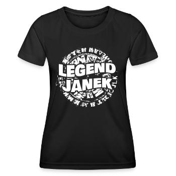 Geschenk für Janek - Frauen Funktions-T-Shirt - Schwarz - Vorne - AI Model Female 172 light (172cm)