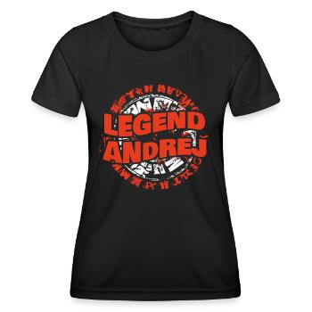 Mann Andrej - Frauen Funktions-T-Shirt - Schwarz - Vorne - AI Model Female 172 light (172cm)