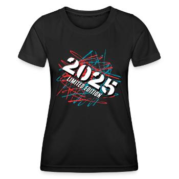 Limited Edition 2025 - Women's Functional T-Shirt - black - Front - AI Model Female 172 light (172cm)