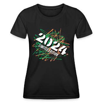 Limited Edition 2024 - Women's Functional T-Shirt - black - Front - AI Model Female 172 light (172cm)