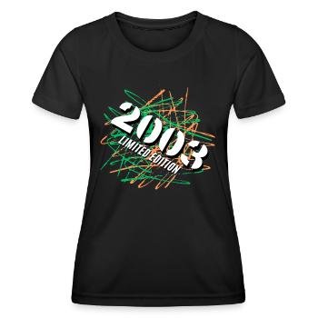 Édition limitée 2003 - T-shirt sport Femme - noir - Devant - AI Model Female 172 light (172cm)