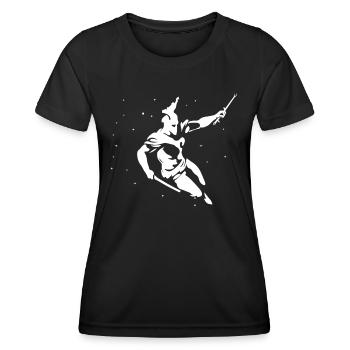 Gladiator T-Shirt - Frauen Funktions-T-Shirt - Schwarz - Vorne - AI Model Female 172 light (172cm)