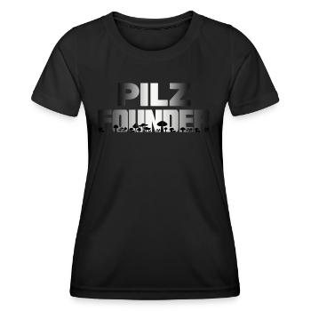 Pilzzeit Pilzsammler Pilzkenner sammelt Pilze - Frauen Funktions-T-Shirt - Schwarz - Vorne - AI Model Female 172 light (172cm)