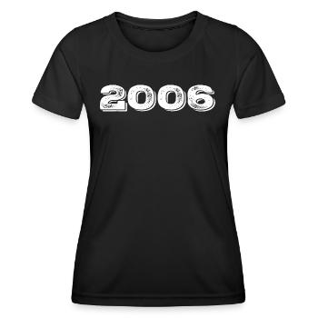 Geburtstagsgeschenk 2006 - 2006 - Frauen Funktions-T-Shirt - Schwarz - Vorne - AI Model Female 172 light (172cm)