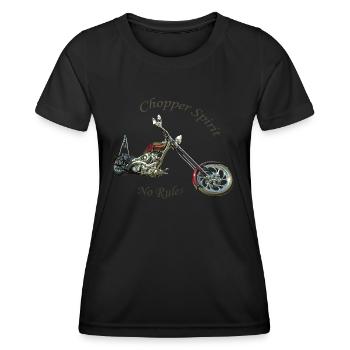 Chopper Spirit 1 - T-shirt sport Femme - noir - Devant - AI Model Female 172 light (172cm)
