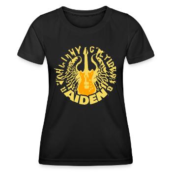 Aiden - Frauen Funktions-T-Shirt - Schwarz - Vorne - AI Model Female 172 light (172cm)