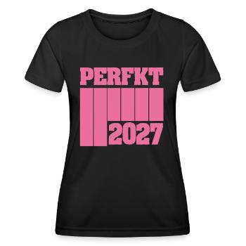2027 - Women's Functional T-Shirt - black - Front - AI Model Female 172 light (172cm)