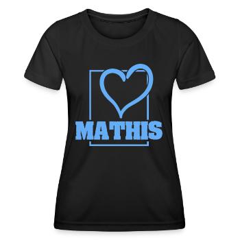 Bachelor Mathis - Frauen Funktions-T-Shirt - Schwarz - Vorne - AI Model Female 172 light (172cm)