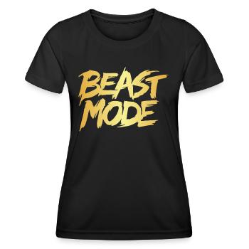 Tryb Bestii idealna na co dzień lub siłownie - Women's Functional T-Shirt - black - Front - AI Model Female 172 light (172cm)
