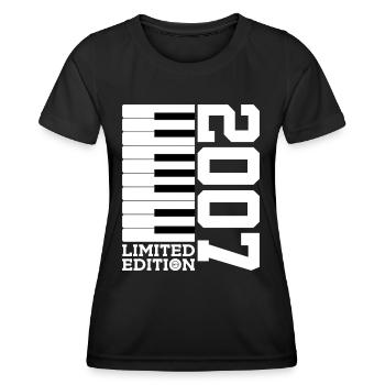 KLAVIER 19. GEBURTSTAG PIANO LIMITED EDITION 2007 - Frauen Funktions-T-Shirt - Schwarz - Vorne - AI Model Female 172 light (172cm)