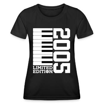 KLAVIER 21. GEBURTSTAG PIANO LIMITED EDITION 2005 - Frauen Funktions-T-Shirt - Schwarz - Vorne - AI Model Female 172 light (172cm)