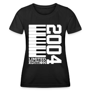 KLAVIER 22. GEBURTSTAG PIANO LIMITED EDITION 2004 - Frauen Funktions-T-Shirt - Schwarz - Vorne - AI Model Female 172 light (172cm)