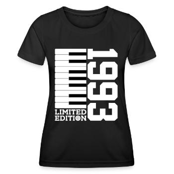 KLAVIER 33. GEBURTSTAG PIANO LIMITED EDITION 1993 - Frauen Funktions-T-Shirt - Schwarz - Vorne - AI Model Female 172 light (172cm)