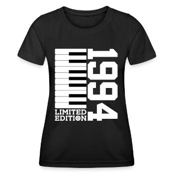 KLAVIER 32. GEBURTSTAG PIANO LIMITED EDITION 1994 - Frauen Funktions-T-Shirt - Schwarz - Vorne - AI Model Female 172 light (172cm)