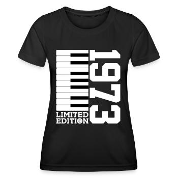 KLAVIER 53. GEBURTSTAG PIANO LIMITED EDITION 1973 - Frauen Funktions-T-Shirt - Schwarz - Vorne - AI Model Female 172 light (172cm)