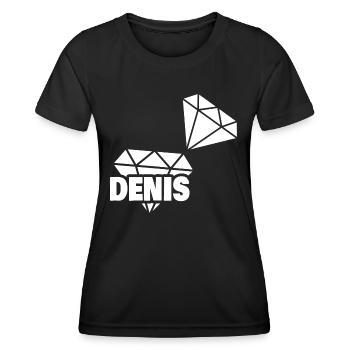 Précieux Denis - T-shirt sport Femme - noir - Devant - AI Model Female 172 light (172cm)