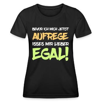 Ist mir egal - Frauen Funktions-T-Shirt - Schwarz - Vorne - AI Model Female 172 light (172cm)