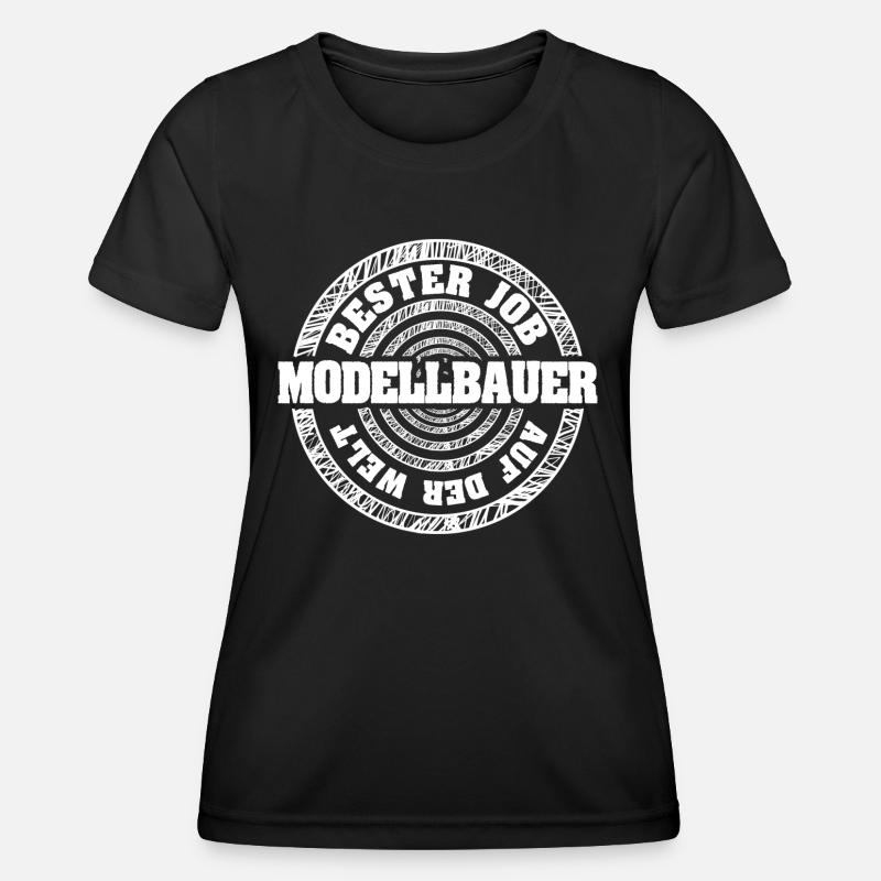 Job Model Maker - Women's Functional T-Shirt - black