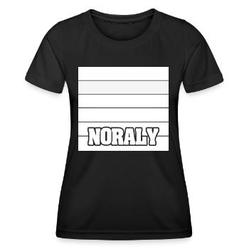 Frauenname Noraly - Frauen Funktions-T-Shirt - Schwarz - Vorne - AI Model Female 172 light (172cm)