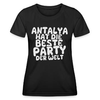 Cadeau pour Antalya - T-shirt sport Femme - noir - Devant - AI Model Female 172 light (172cm)