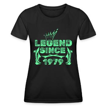 Geschenkidee 1979 - Frauen Funktions-T-Shirt - Schwarz - Vorne - AI Model Female 172 light (172cm)
