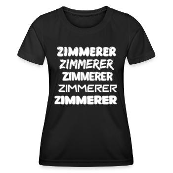 Job Zimmerer - Frauen Funktions-T-Shirt - Schwarz - Vorne - AI Model Female 172 light (172cm)