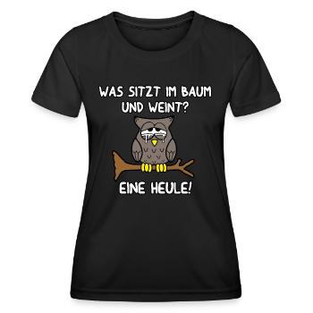 Eine Heule - Frauen Funktions-T-Shirt - Schwarz - Vorne - AI Model Female 172 light (172cm)