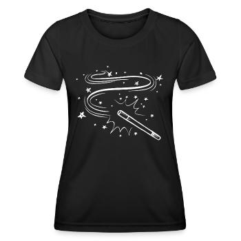 Baguette - T-shirt sport Femme - noir - Devant - AI Model Female 172 light (172cm)