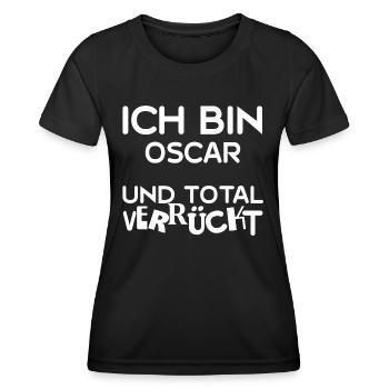 Vorname Oscar - Frauen Funktions-T-Shirt - Schwarz - Vorne - AI Model Female 172 light (172cm)