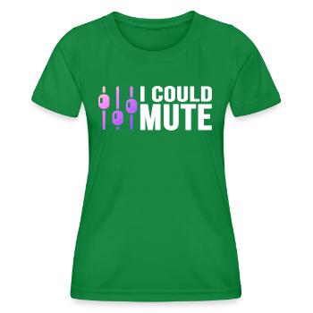 audio tontechnik mischpult synthesizer - Frauen Funktions-T-Shirt - Kelly Green - Vorne - AI Model Female 172 dark (172cm)