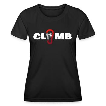 alpiniste mousqueton alpin alpin - T-shirt sport Femme - noir - Devant - AI Model Female 172 light (172cm)