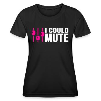 DJ Music Audio Mixer Analog Audio Mixer Disco - Women's Functional T-Shirt - black - Front - AI Model Female 172 light (172cm)