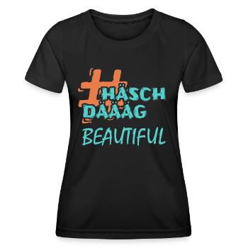 Gift for Beautiful - Women's Functional T-Shirt - black - Front - AI Model Female 172 light (172cm)